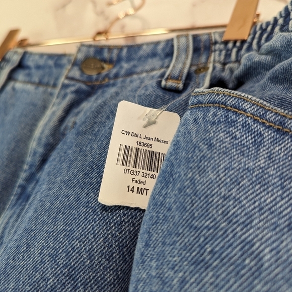 LL Bean Jeans Women 14 31x32 Ultra High Rise Comfort Waist Pull On Double L Mom - Picture 11 of 13